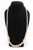 Lot #5000 - Antique pearl necklace marked Japan