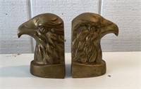 5" Pair of Brass Eagle Bookends