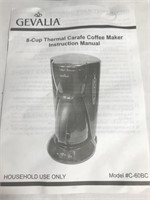 Gevalia 8 Cup Thermal Carafe Coffee Maker New