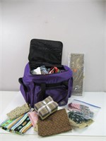 Large "Tutto" Sewing Bag Full of Fabric