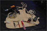 Carpenters Apron and Tools