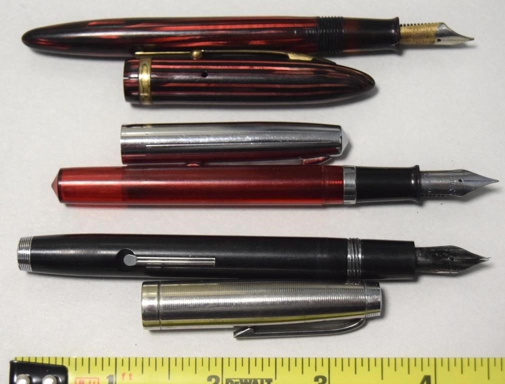 (2) Vtg Sheaffers Fountain Pens + Esterbrook