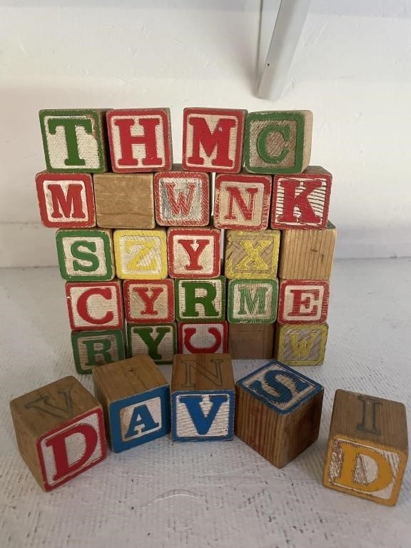 Vintage Children's Toy Blocks