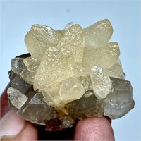 45 GM Calcite Crystal On Flourite