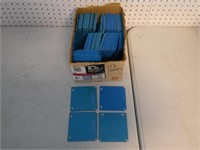 4" square blank covers