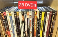 Lot of 23 DVDs X-Men, The Patriot, Dumb & Dumber