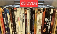 Lot of 23 DVDs Rocky IV, American Chopper, Etc