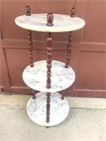 3 Tier Marble Table/Stand/End Table HEAVY