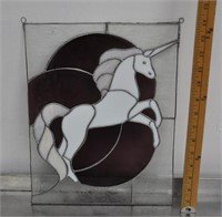Stained glass unicorn wall decor