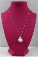 .925 Chain & Fresh Water Pearl Pendant Necklace