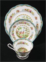 Royal Albert Chelsea Bird Tea Cup, Saucer, Plate