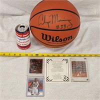 Alonzo Mourning Signed Basketball With COA & RC