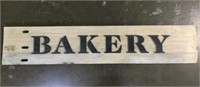 Vintage Style Wooden Bakery Sign