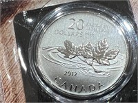 2012 Cdn $20 Farewell to Penny Coin .9999 Silver