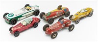 Marx, Gama, Japan Tin Litho Racer Cars
