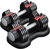 PAIR of Adjustable Dumbbell Weights - JamGym