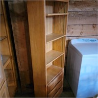 Oak Shelf w/ Drawers