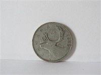 1945 CANADIAN 25 CENTS SILVER COIN