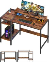 Read! Gaming Desk  Home Office Desk  Rustic 39 in.