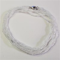$240 Silver White Quartz Necklace