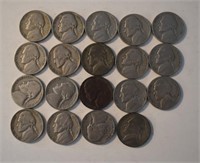 19 Jefferson Nickels