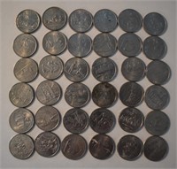 Assorted States Quarters - 36