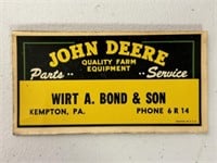 John Deere Dealer Sticker