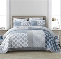 $120 PANGUSHAN Quilt Set King Size, 100% Cotton