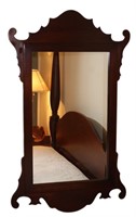 solid mahogany Chippendale mirror 36"h x 22w
