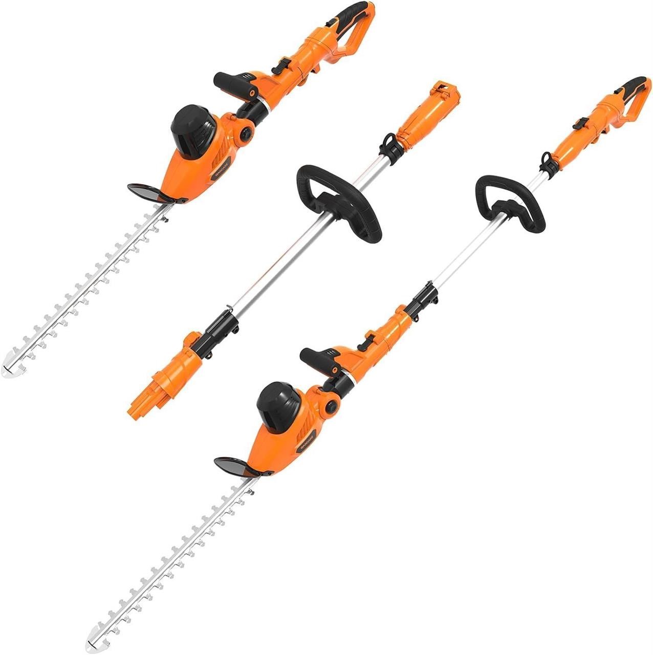 ($149) GARCARE 2 in 1 Hedge Trimmer Corded Pole