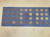 Partial book of Kennedy half dollars