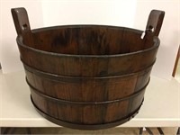 Early wooden wash tub