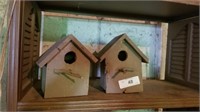Pair Of Handmade Bird Houses