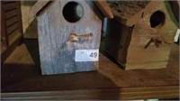 Pair Of Handmade Bird Houses