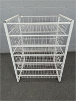 Metal Wire Basket Storage Unit