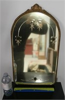 SWEET 1940S ETCHED ACCENT MIRROR