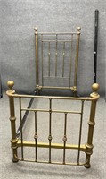 Beautiful Antique Twin Brass Bed