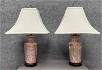 Pair of Asian-Influenced Table Lamps