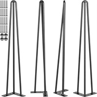 Homishare Hairpin Table Legs 30" Black 4pcs,