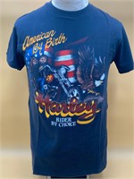 American By Birth Harley Rider By Choice M Shirt