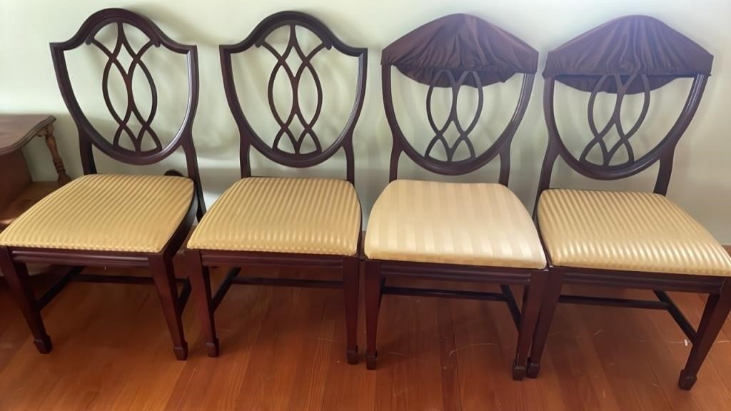 Vintage Wood Chairs set of 4