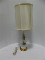 WHITE FLORAL 26" TABLE LAMP