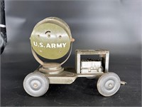 US ARMY LOUIS MARX TOY SEARCH LIGHT TRAILER
