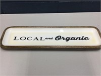 Local and Organic Wood tray 22”x6”x1.5”