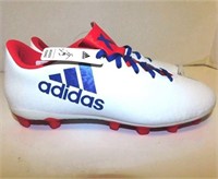 87 ADIDAS RED/WHITE/BLUE WOMEN'S CLEATS - SIZE 8
