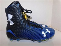 93 UNDER ARMOUR BLUE/BLACK CLEATS - MENS SIZE 9 -