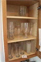 Large lot of glass drinkware