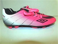 92 UMBRO PINK/WHITE/BLACK CLEATS - YOUTH 5.5