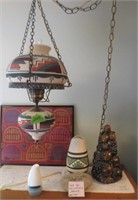 Hanging lamp, decorative items