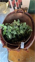 Lot of 2 Baskets and Plant